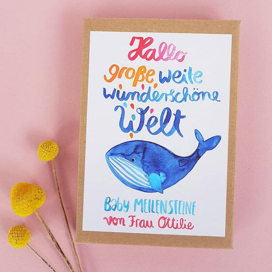 Frau Ottilie Baby Meilensteinkarten