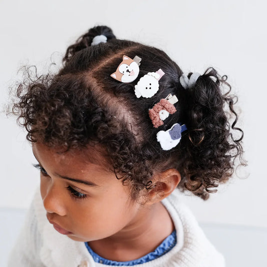 Mimi & Lula Hunde, Welpen, Haarclips Mini, bunt, 8er Pack