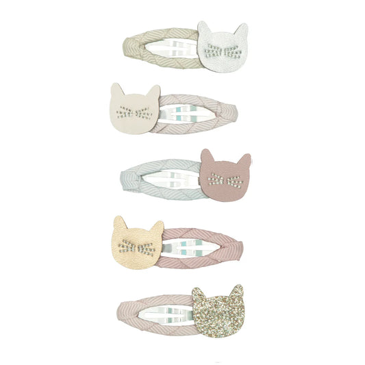 Mimi & Lula Katzen Haarspangen Mini, Pastell, 5er Pack