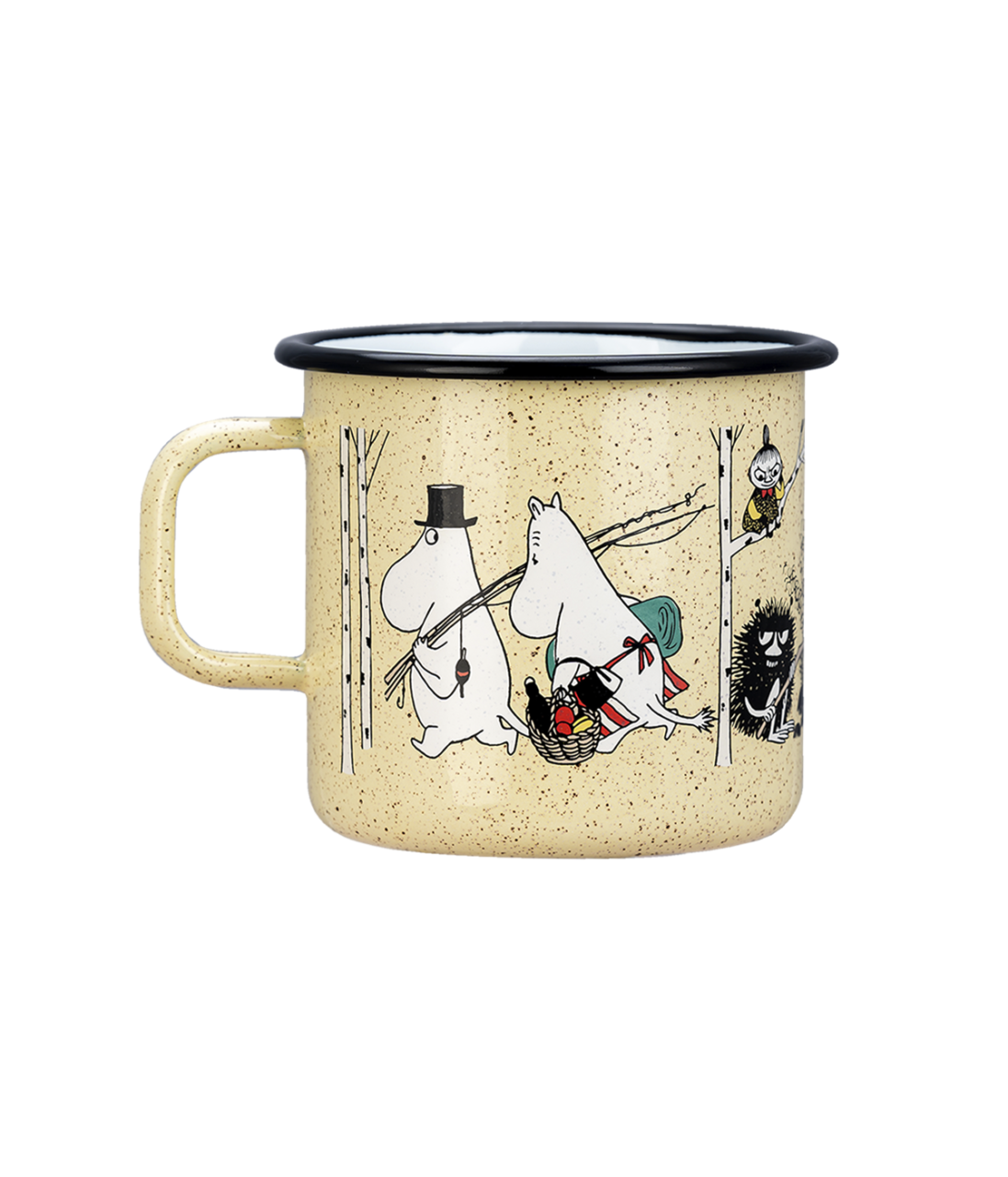 Muurla Becher Emaille Moomins Campers 8dl gelb