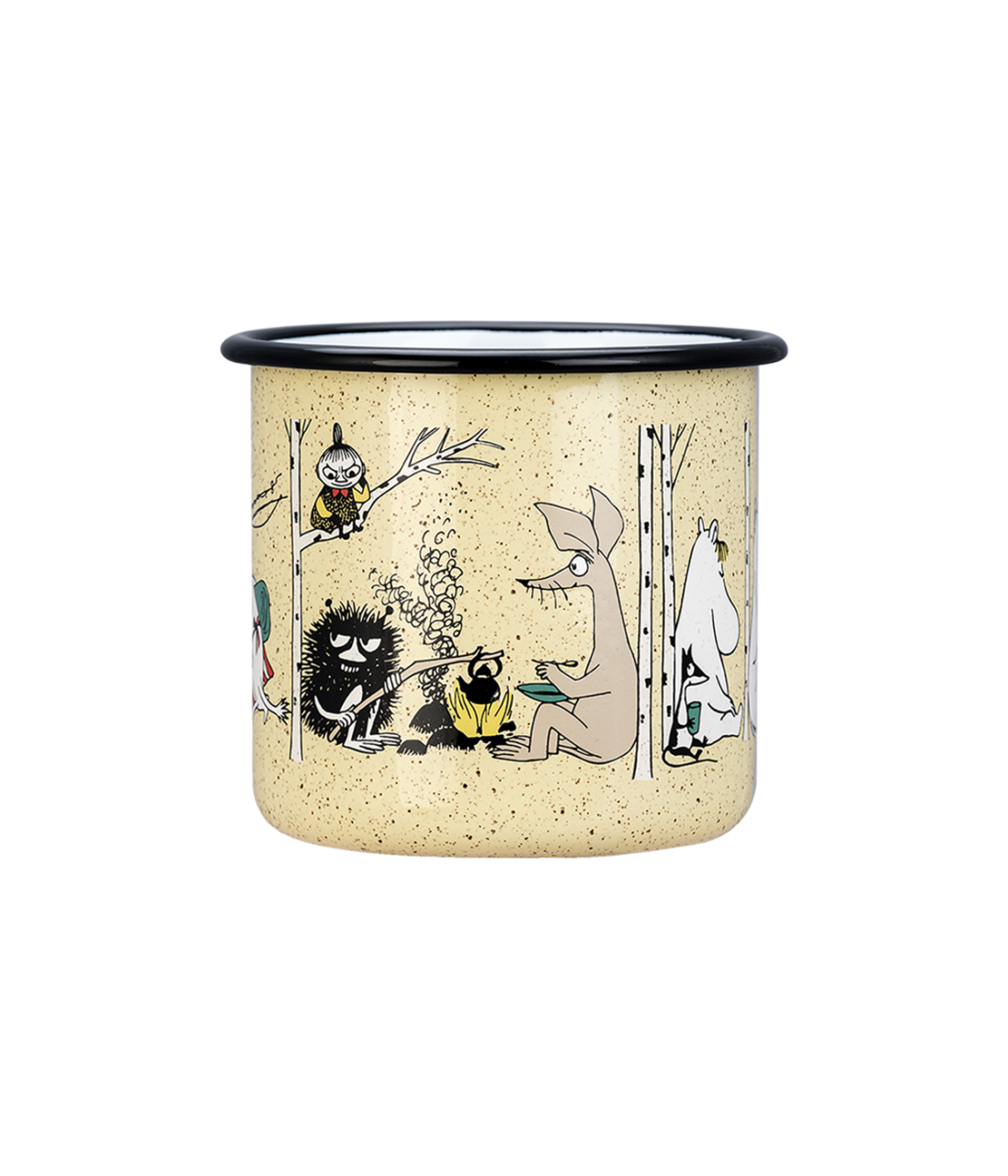 Muurla Becher Emaille Moomins Campers 8dl gelb