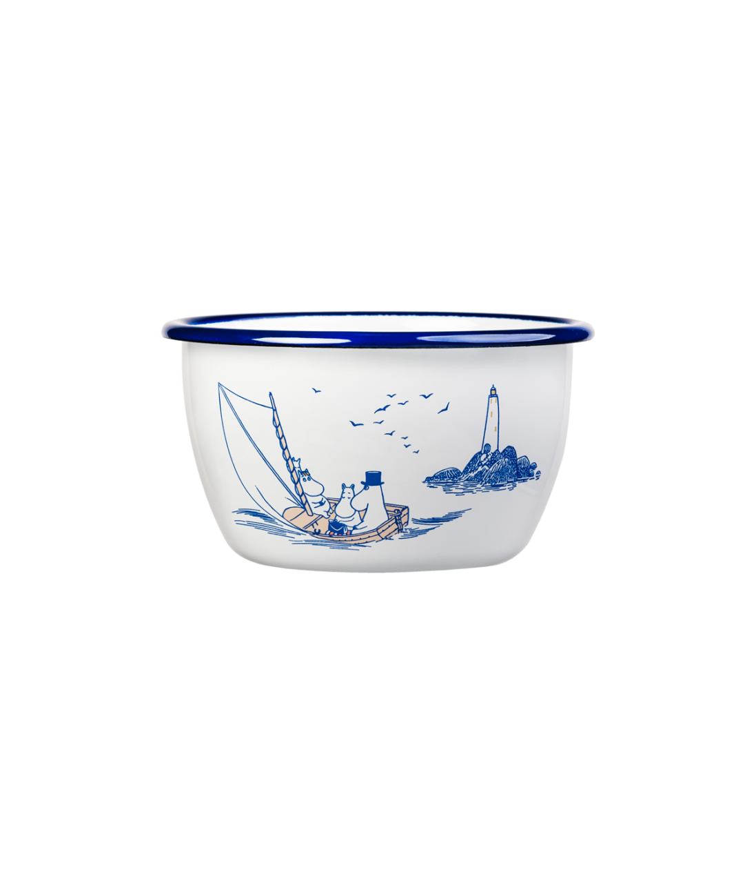 Muurla Moomins Schüssel, Bowl, aus Emaille 6dl Sailors