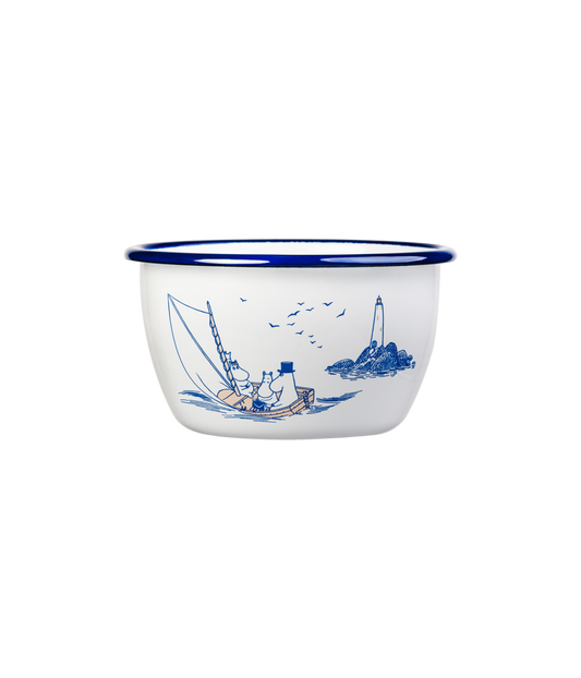Muurla Moomins Schüssel, Bowl, aus Emaille 6dl Sailors