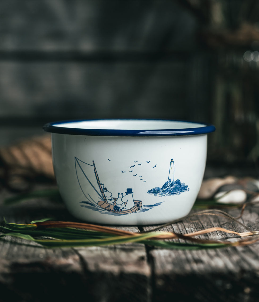 Muurla Moomins Schüssel, Bowl, aus Emaille 6dl Sailors
