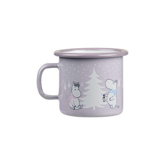 Muurla Moomins Becher aus Emaille 2,5dl Snowfall