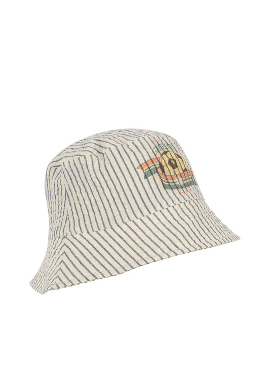 Konges Slojd Elliot Bucket Hat GOTS stripe blue, Sommermütze