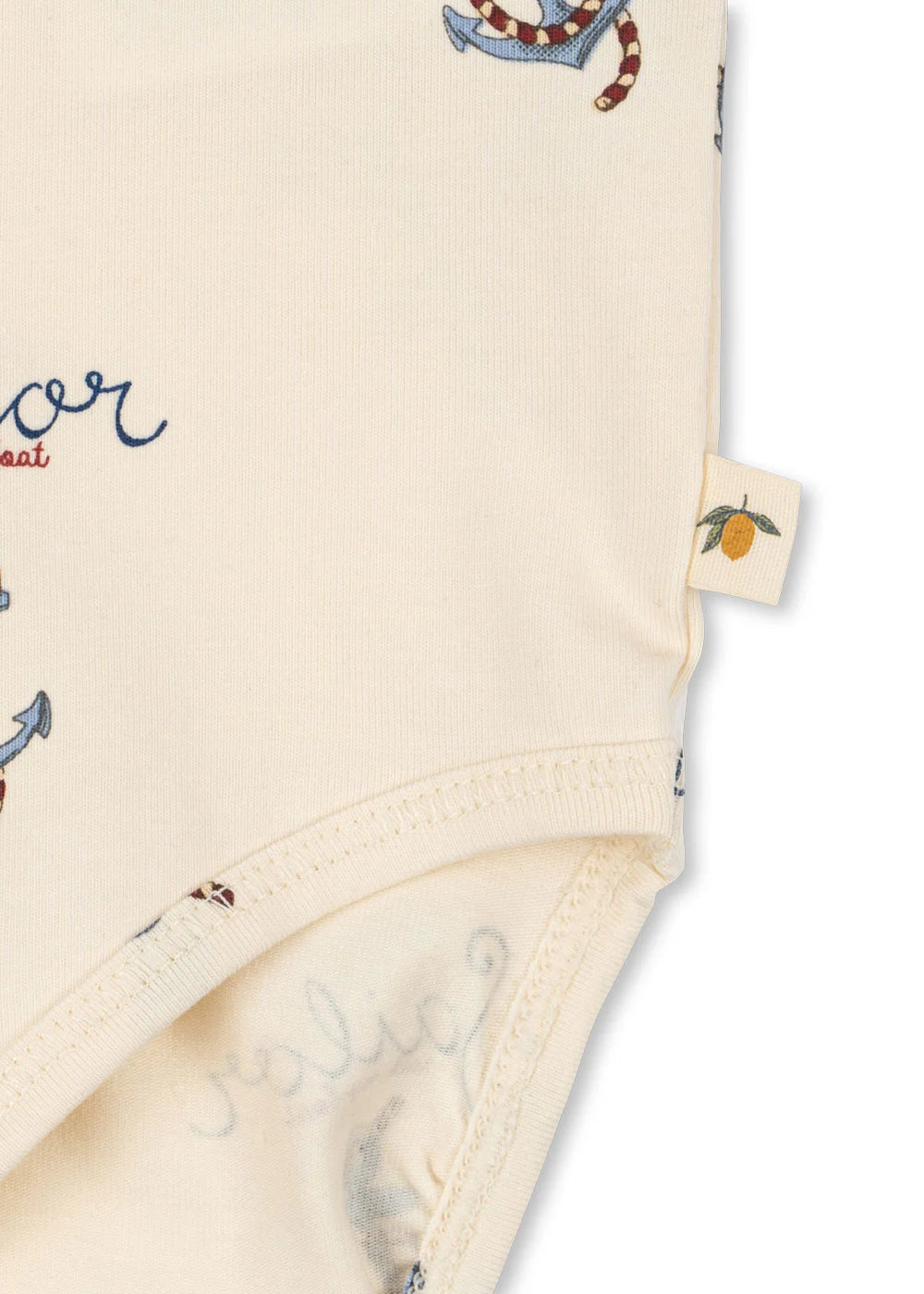 Konges Slojd Basic Romper, Kurzarm, Body GOTS Rock my Boat, Sailor