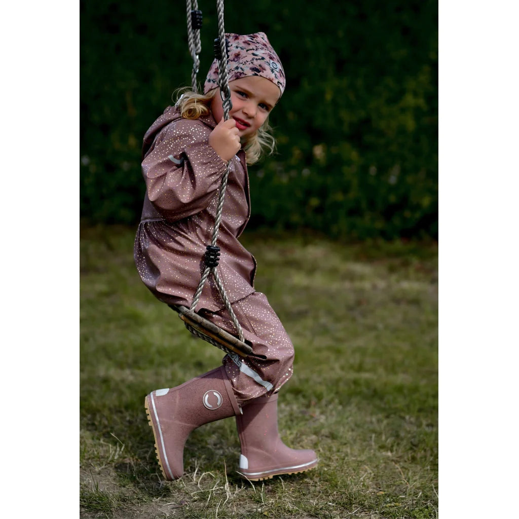 Mikk-Line Regenanzug Twilight mauve Glitzer