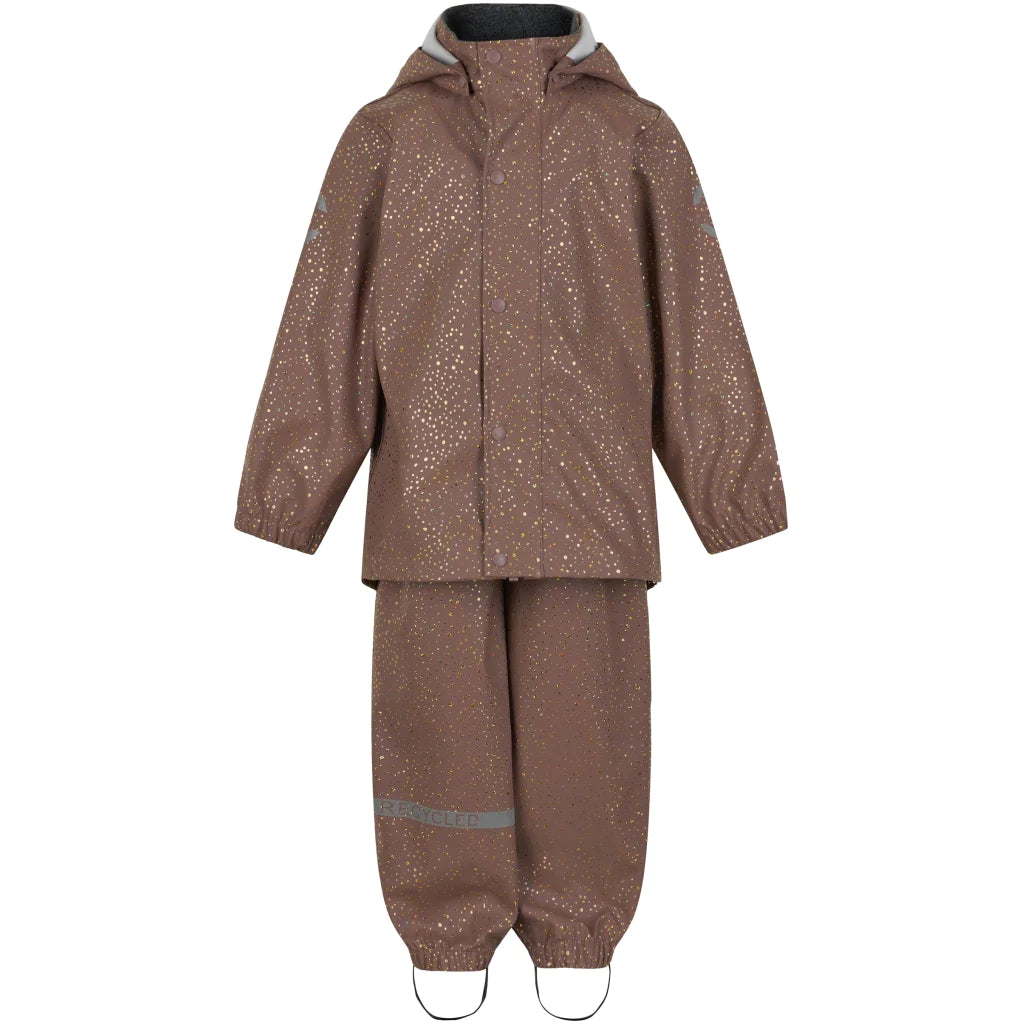 Mikk Line Mikk-Line Regenanzug Twilight mauve Glitzer – Juno + Fips
