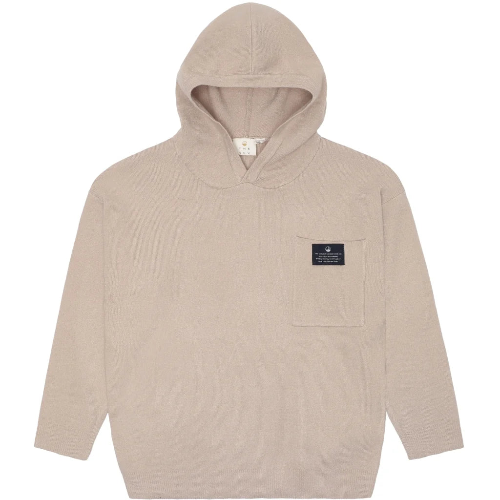 The New Tnlarouse Knit Hoodie, Pullover, oatmeal