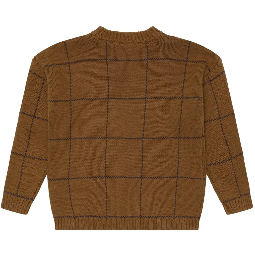 The New TnLennart Pullover braun blau kariert
