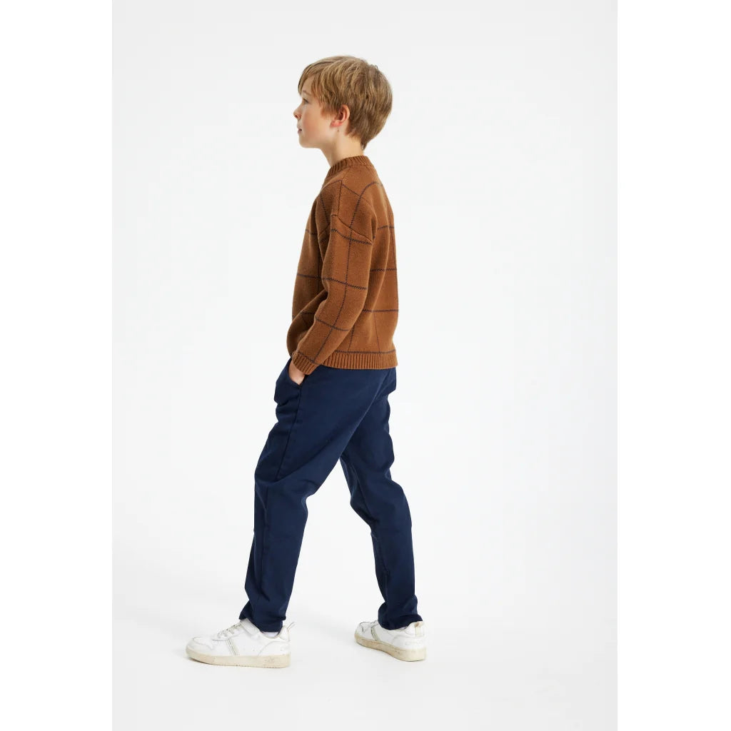 The New TnLennart Pullover braun blau kariert