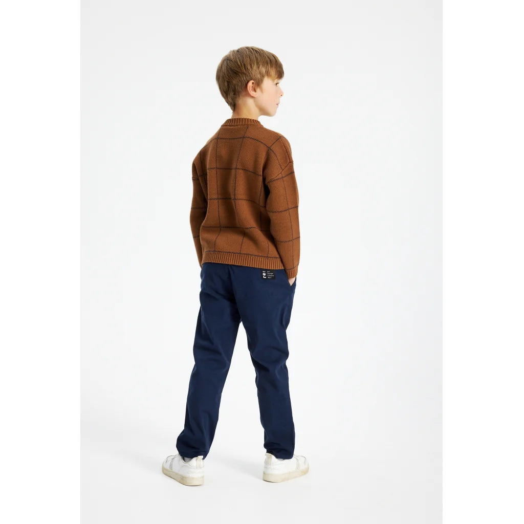 The New TnLennart Pullover braun blau kariert
