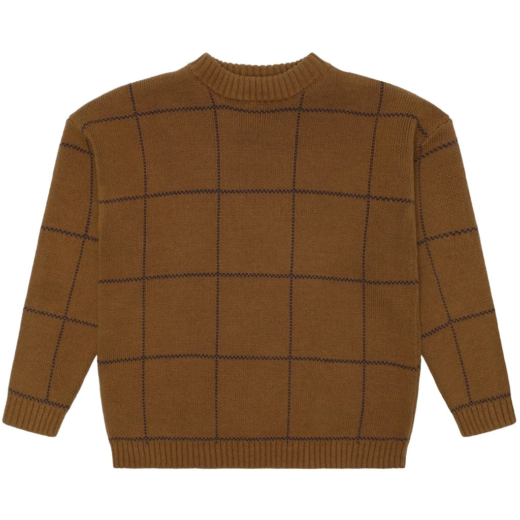 The New TnLennart Pullover braun blau kariert