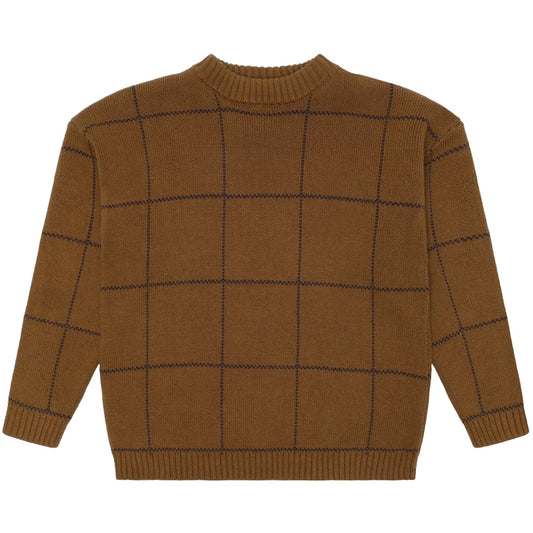 The New TnLennart Pullover braun blau kariert