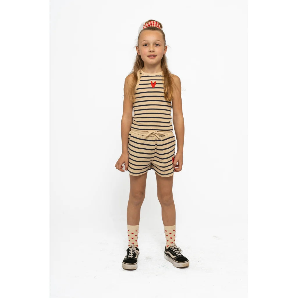 The New TNNil Short Sleeve Top Mood Indigo striped