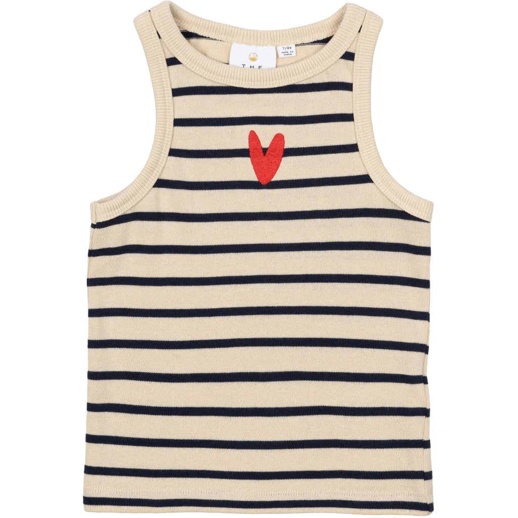 The New TNNil Short Sleeve Top Mood Indigo striped
