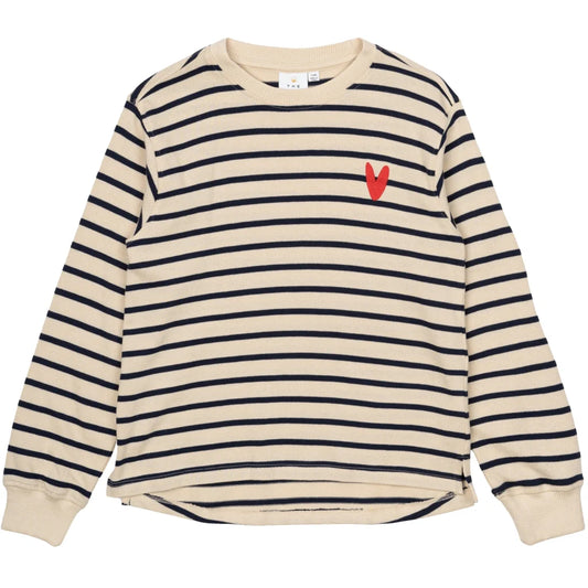 The New Tnnil Sweatshirt mood indigo striped, gestreift