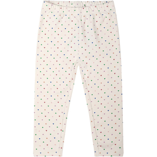 The New Tnsjayda Leggings White Swan mit Herzen
