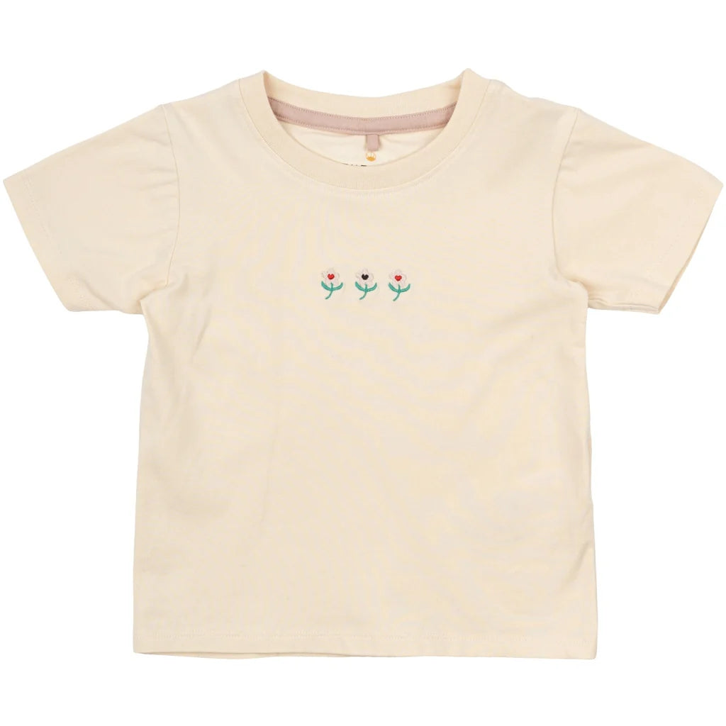 The New TNSTNadine SS Tee white swan, 3 Blumen, T-Shirt