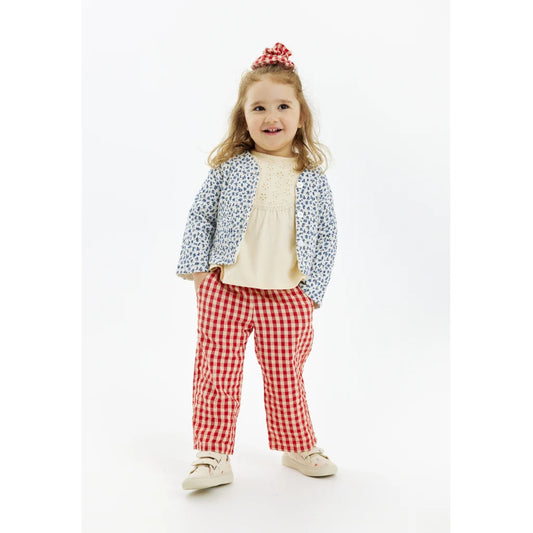 The New Hose, TNSTNelly Loose Pants, poppy red check