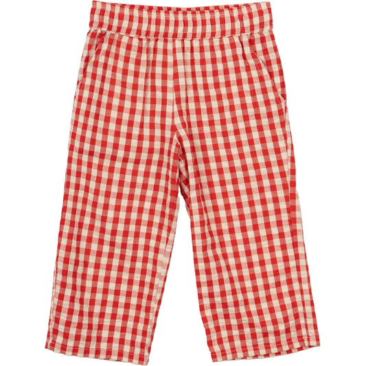 The New Hose, TNSTNelly Loose Pants, poppy red check