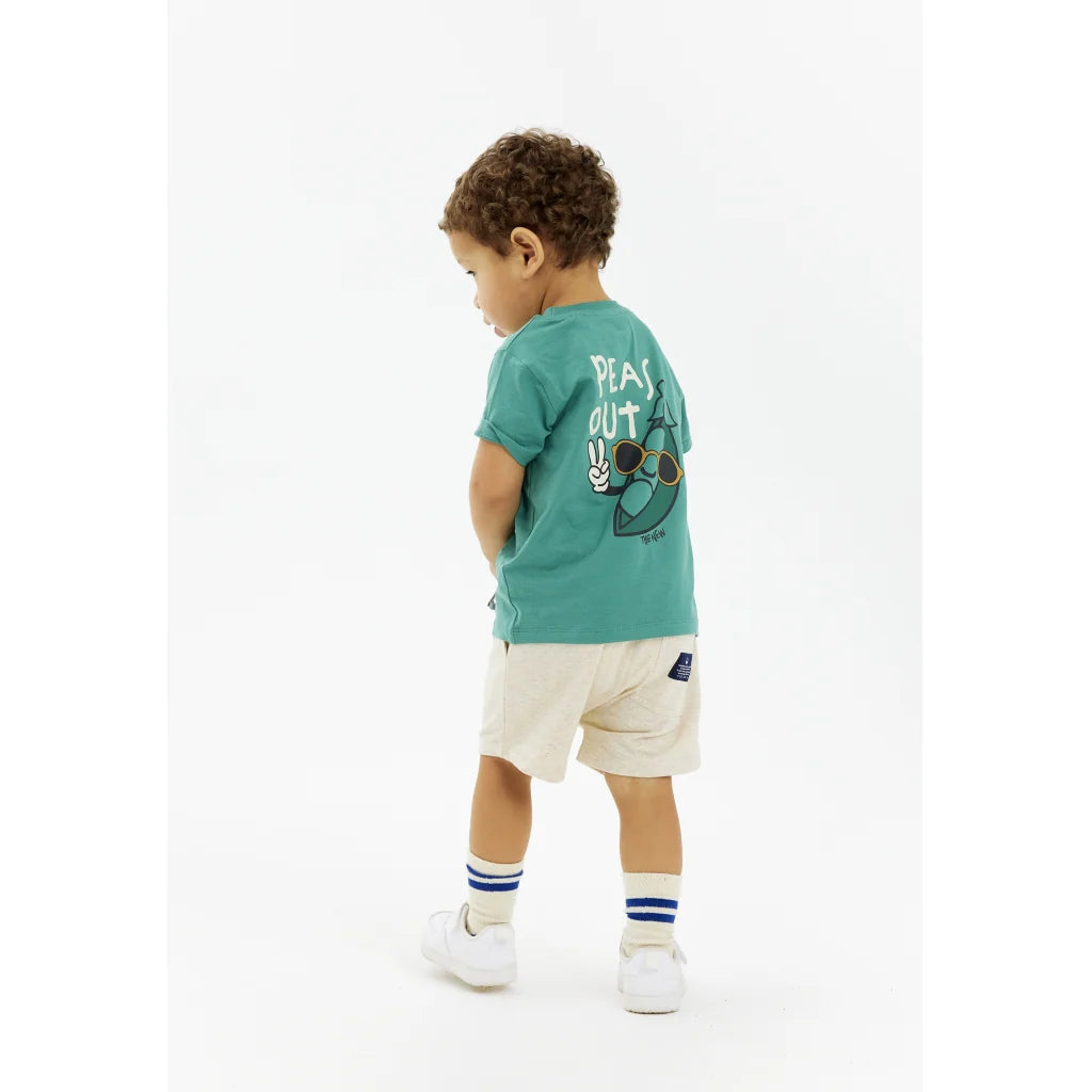 The New TNSTNewel Tee, bottle green, T-Shirt Peas out