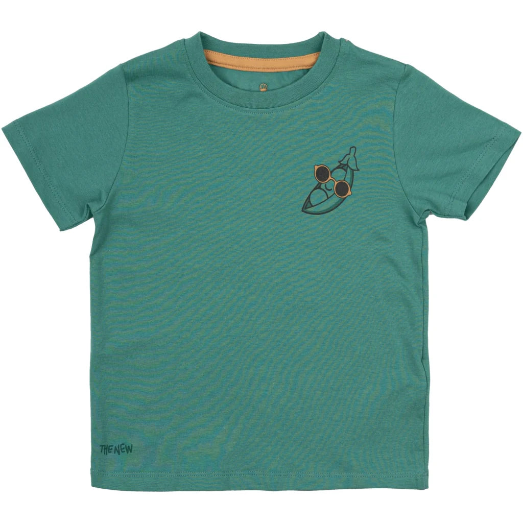The New TNSTNewel Tee, bottle green, T-Shirt Peas out