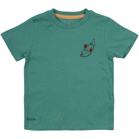 The New TNSTNewel Tee, bottle green, T-Shirt Peas out