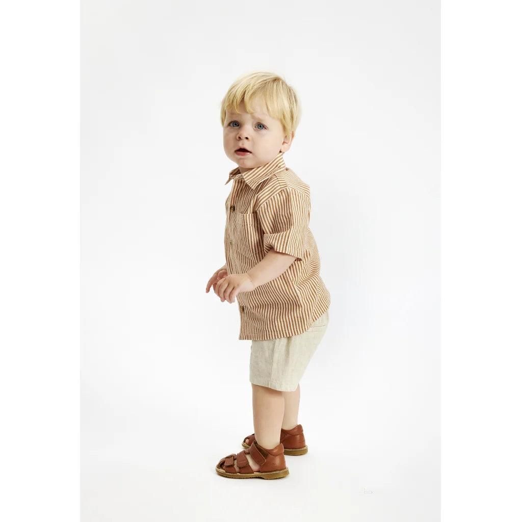The New TNSTOPAL SS Shirt, Hemd, indian tan striped