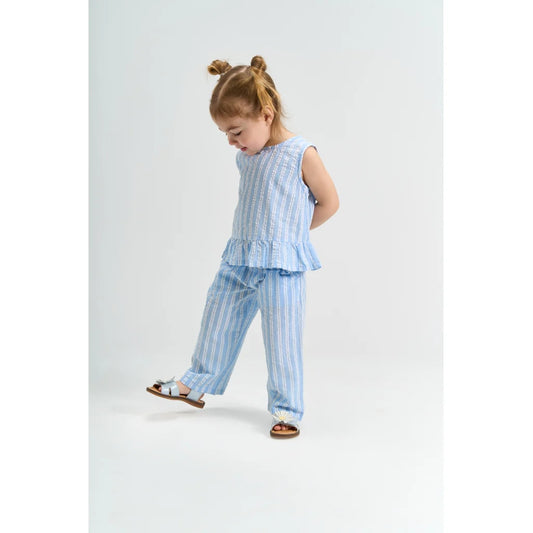 The New TNSTsiri Loose Pants Forever Blue Stripes, Hose, Culotte
