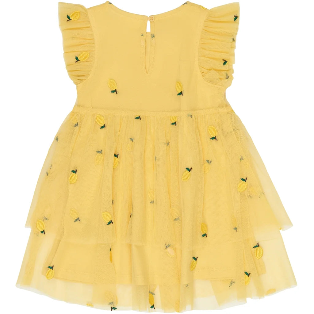 The New TNSTSvea Kleid Zitronen, dusk Citron Emb, gelb