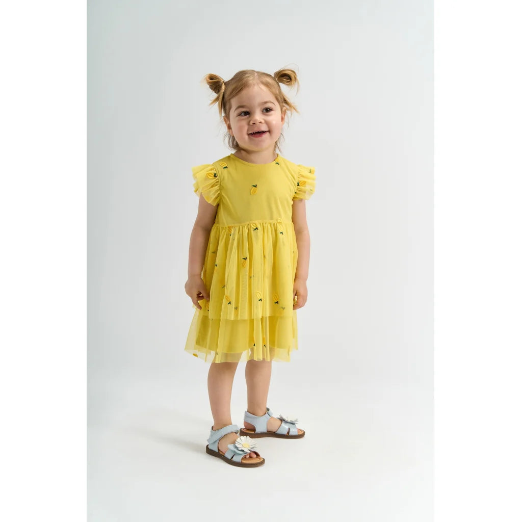 The New TNSTSvea Kleid Zitronen, dusk Citron Emb, gelb