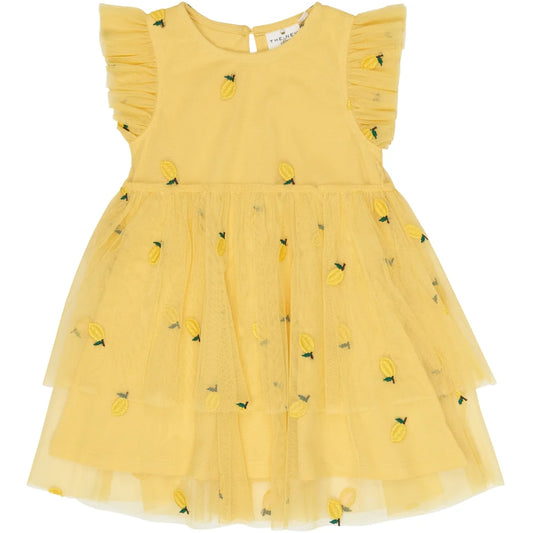 The New TNSTSvea Kleid Zitronen, dusk Citron Emb, gelb