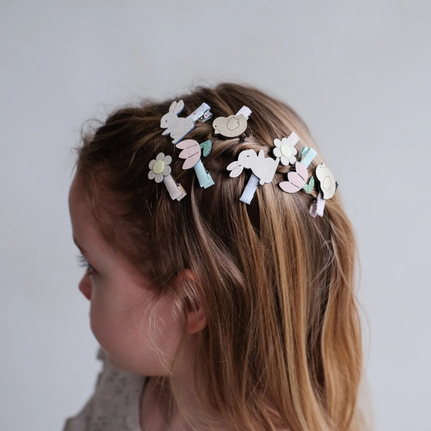Mimi & Lula Mini Clips Ostern, Hase, Blume, Hühnchen, Tulpe