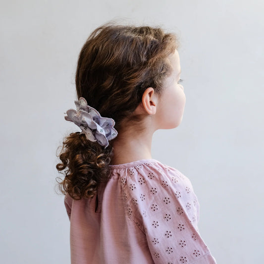 Mimi & Lula Scrunchie Haargummie floral, daisy blue