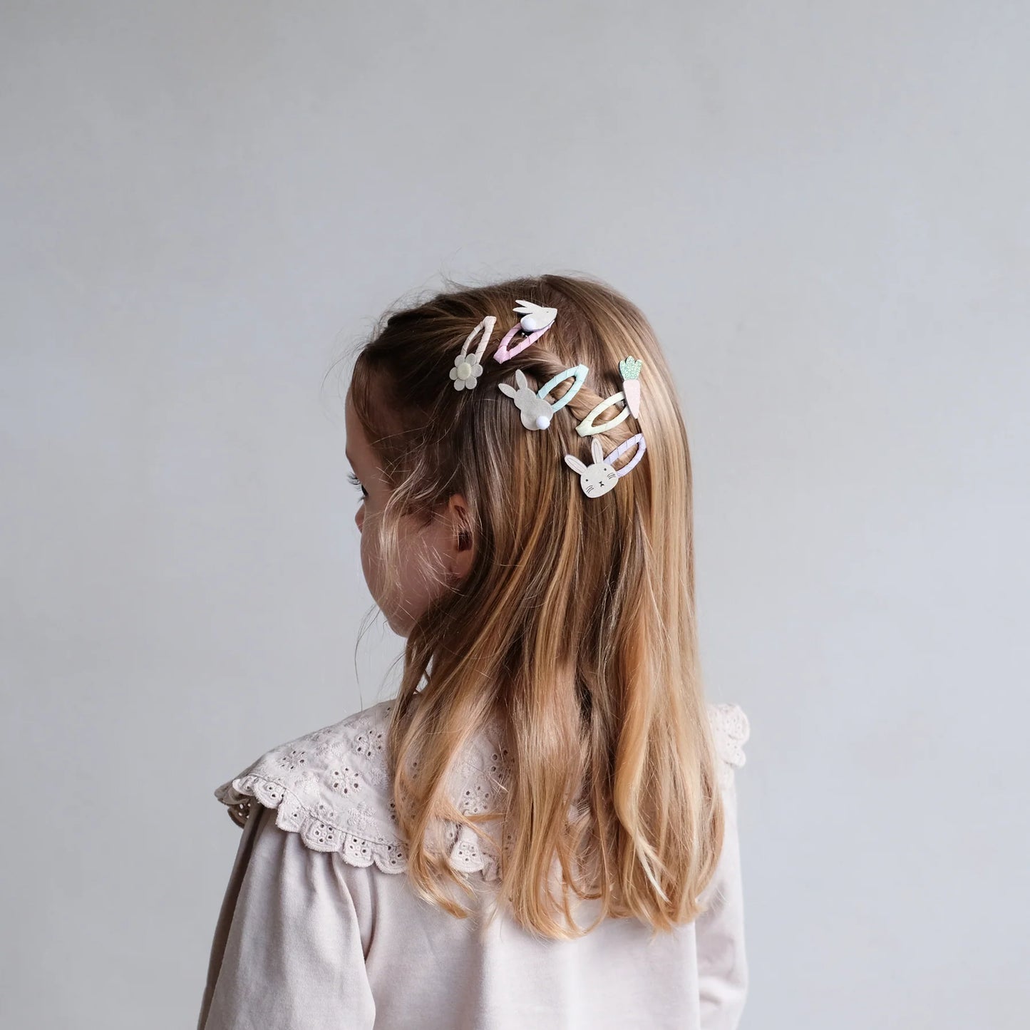 Mimi & Lula Mini Haarspangen, 5er Pack, Hase, Möhre, Blume
