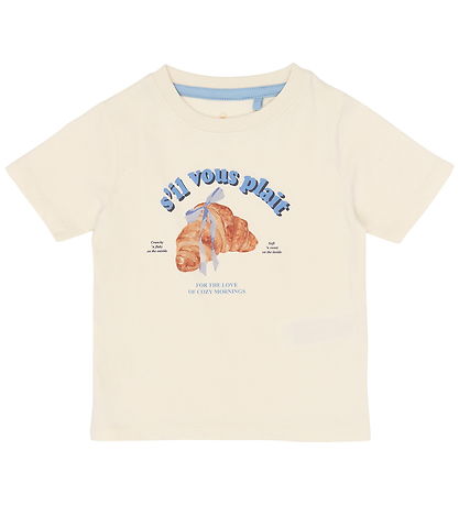 The New TNSTSol T-Shirt Gardenia, beige blau Croissant