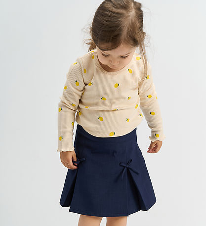 The New TNSTSmilla Langarmshirt Rib Tee Gadenia AOP, Zitronen