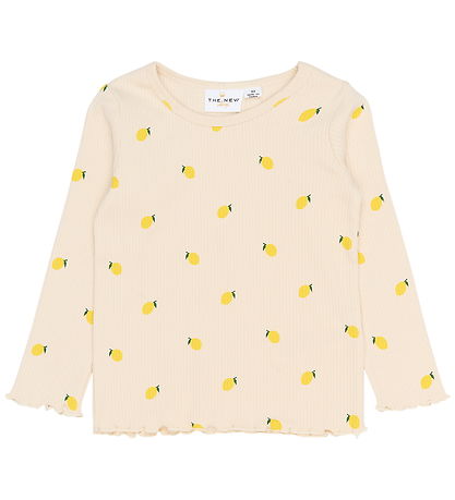 The New TNSTSmilla Langarmshirt Rib Tee Gadenia AOP, Zitronen