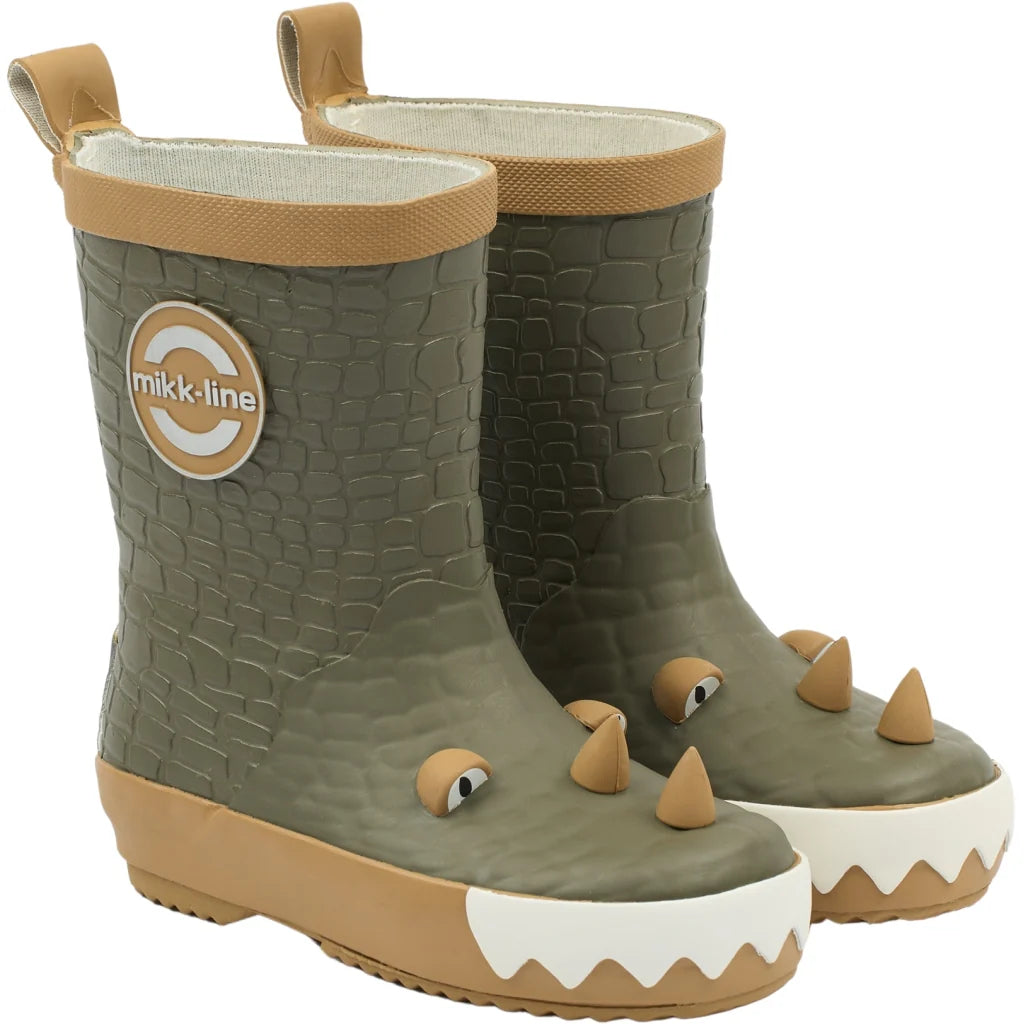 Mikk-Line Gummistiefel Dusty Olive Dragon Wellies