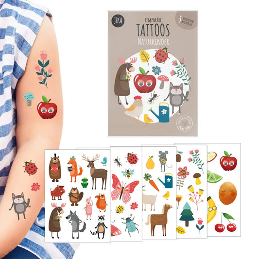 JEKA Tattoos Naturkinder 5 Motivbögen, braun