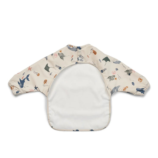 Liewood Merle Lätzchen mit Ärmeln, Cape Bib, sea creature sandy