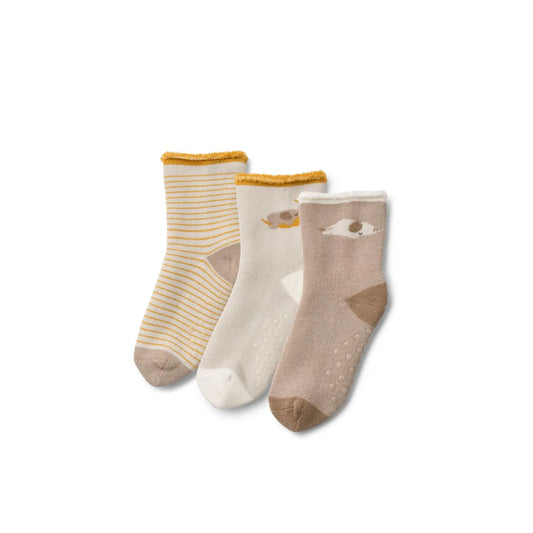 Liewood Eloy Baby Socken 3er Pack Elephant, creme de la creme