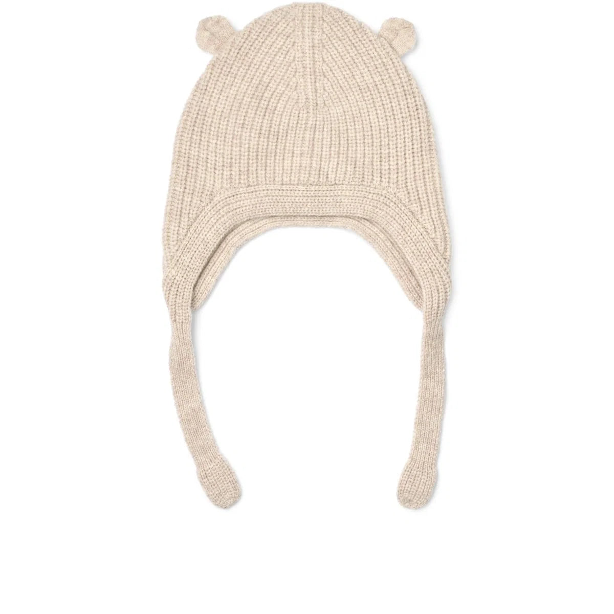 Liewood Aviana Baby Bonnet Babymütze mit Ohren sandy creme, Wolle