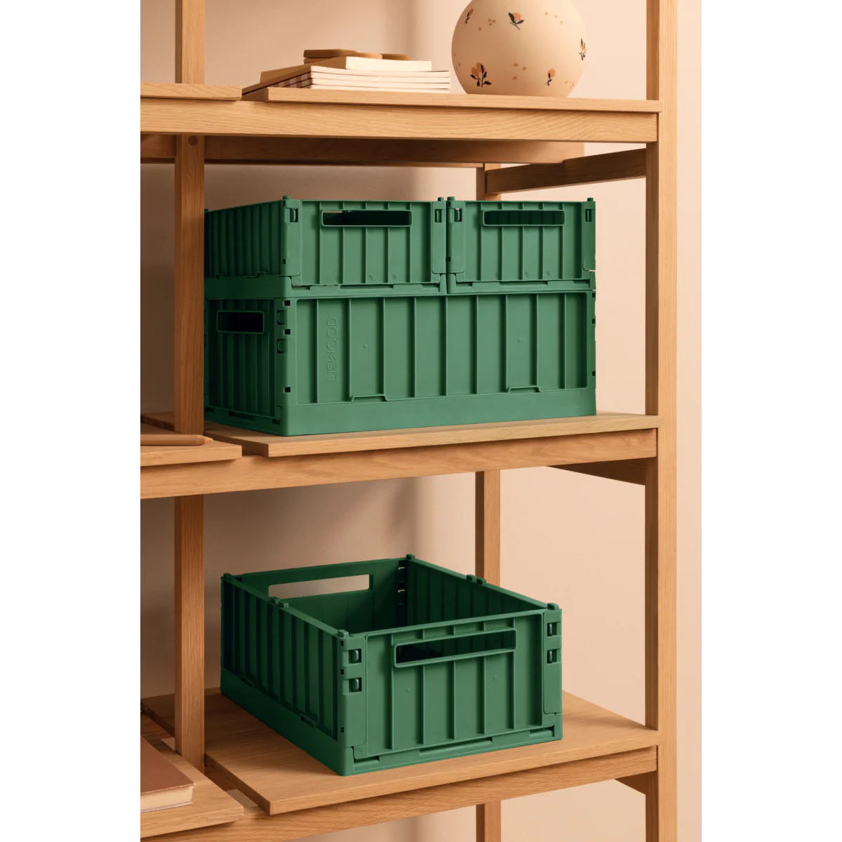 Liewood Weston Storage Box M 2-Pack dusty ivy, green