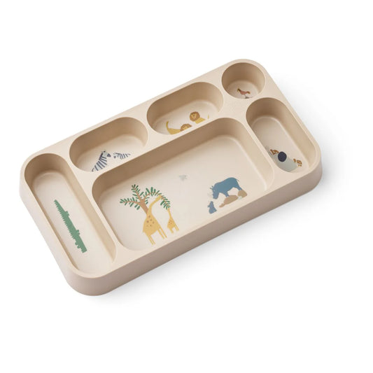 Liewood Mosu Divider Plate, Trennteller, All together sandy