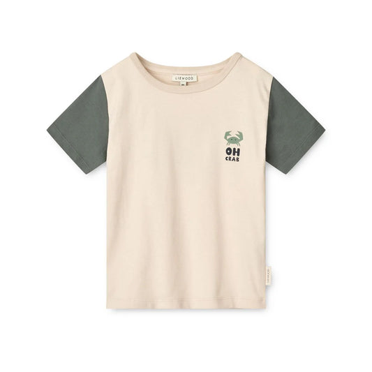 Liewood Apia Shortsleeve T-Shirt, Oh Crab Sandy
