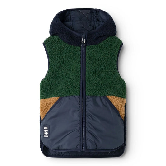 Liewood Diana Reversible Vest, classic navy mix, Weste zum Wenden