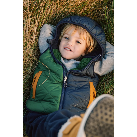 Liewood Diana Reversible Vest, classic navy mix, Weste zum Wenden